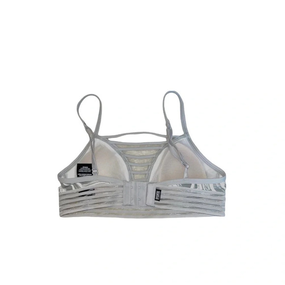 PINK Victoria’s Secret Ultimate Gray White Marble Strappy Bralette Xsmall Women - Picture 6 of 10